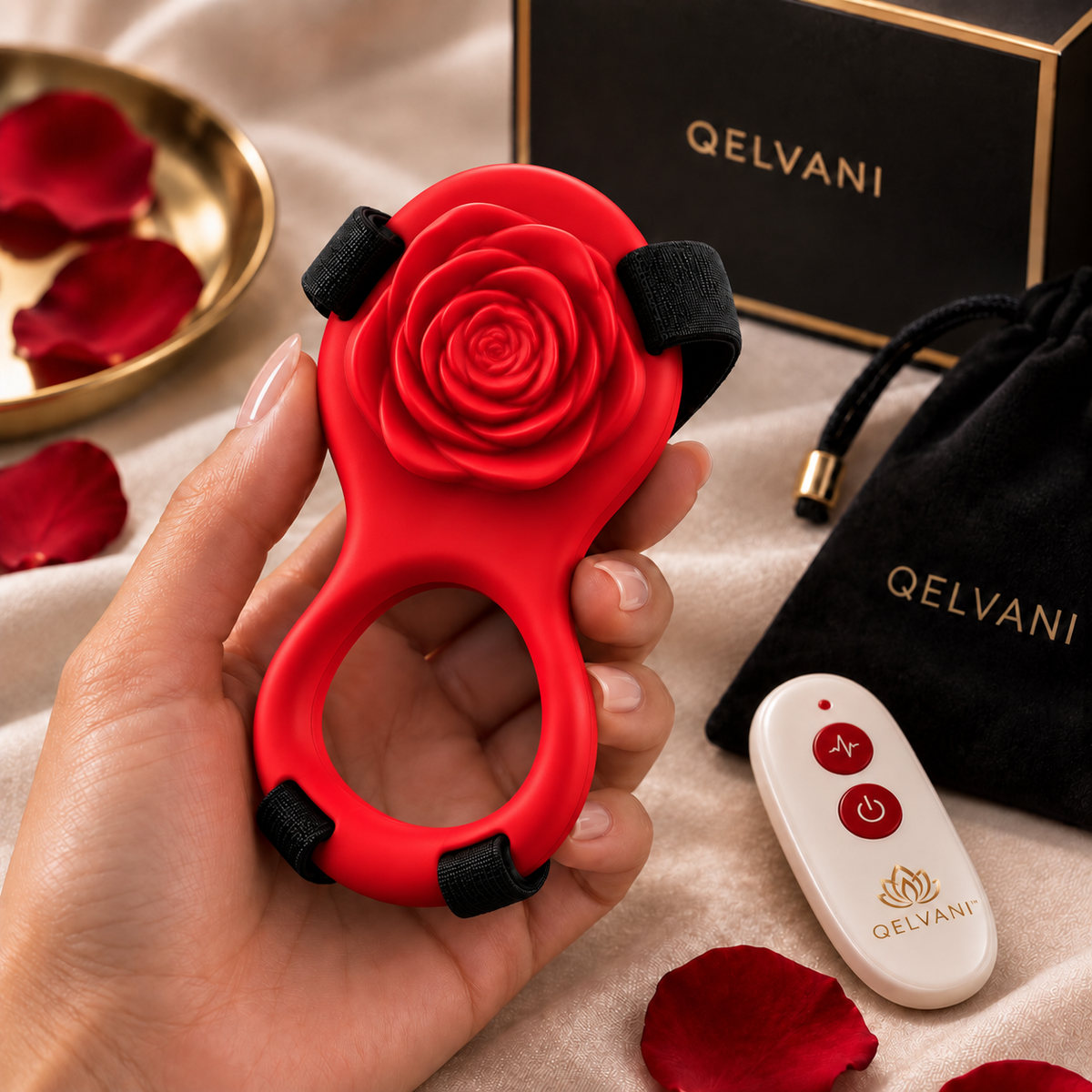 QELVANI™ Wearable Rose for Couples | App + Remote Control