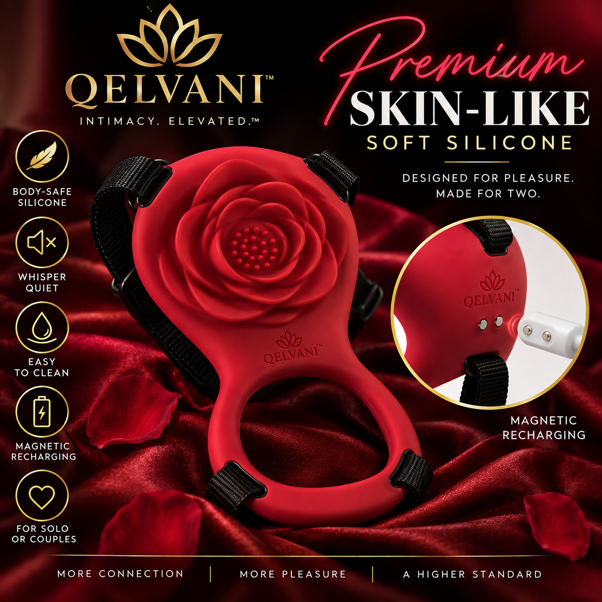 QELVANI™ Wearable Rose for Couples | App + Remote Control
