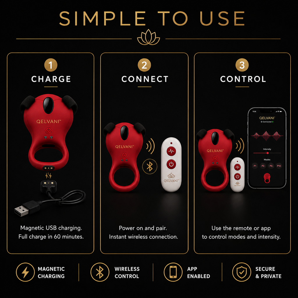 QELVANI™ Wearable Rose for Couples | App + Remote Control